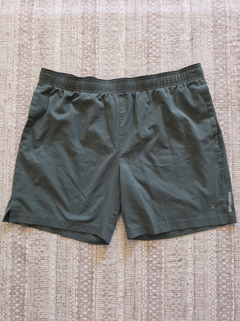 Xersion Quick-Dri Ripstop Army Green Men's Athletic Shorts - Size Large